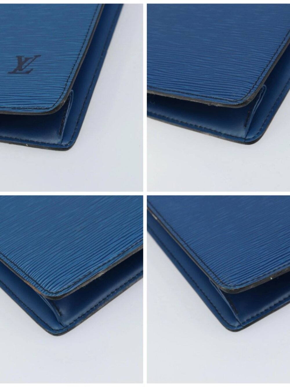 LOUIS VUITTON Epi Sac Plat Hand Bag Blue M52075 LV Auth 169982 - Picture 14 of 16